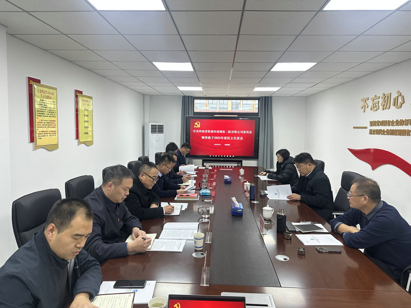 集团督导组督导资环二院2025年度民主生活会